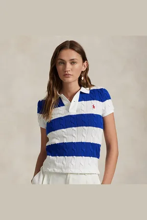 Ralph Lauren Slim Fit Cable-Knit Polo Shirt