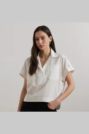 Ralph Lauren Cotton-Blend Short-Sleeve Camp Shirt