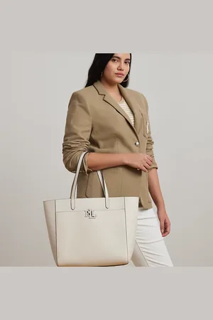 Ralph Lauren Pebbled Leather Large Cameryn Tote Bag