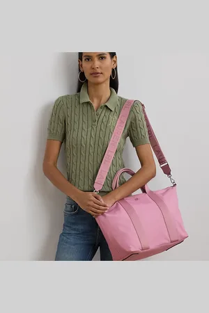 Ralph Lauren Nylon Extra-Large Stevie Zip Tote Bag