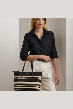 Ralph Lauren Nylon Medium Keaton Tote Bag