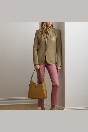 Ralph Lauren Leather Large Tanner Shoulder Bag
