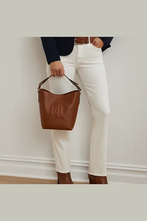 Ralph Lauren Leather Medium Witley Bucket Bag