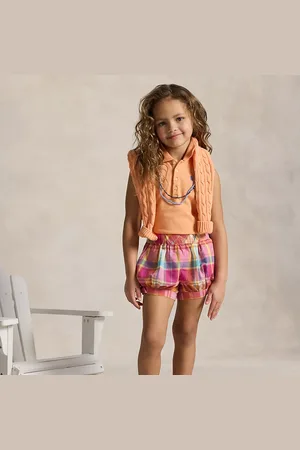 Ralph Lauren Striped Ruffled Cotton Short