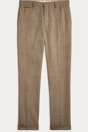 Ralph Lauren Slim Fit Glen Plaid Wool Suit Trouser