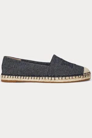 Ralph Lauren Cameryn Cross-Dyed Canvas Espadrille