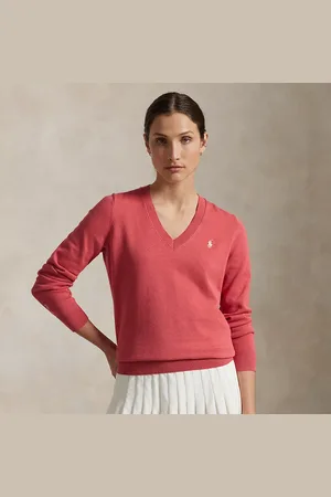 Ralph Lauren Cotton-Blend V-Neck Jumper