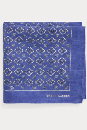 Ralph Lauren Print Linen Pocket Square