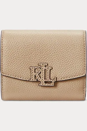 Ralph Lauren Pebbled Small Cameryn Flap Wallet