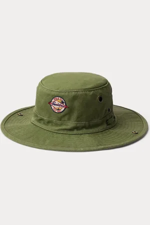 Ralph Lauren Logo-Patch Canvas Bucket Hat