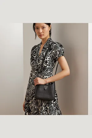 Ralph Lauren Raffia Small Tanner Shoulder Bag