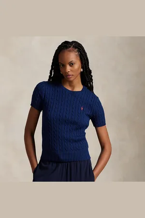 Ralph Lauren Cable-Knit Cotton Short-Sleeve Jumper