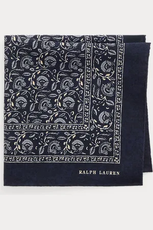 Ralph Lauren Floral-Print Silk Crepe Pocket Square