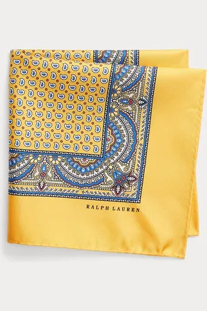 Ralph Lauren Print Silk Twill Pocket Square
