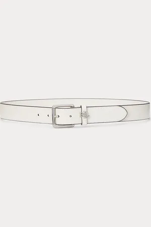 Ralph Lauren Logo-Keeper Leather Belt