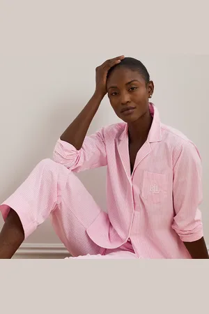 Ralph Lauren Striped Cotton Poplin Sleep Set