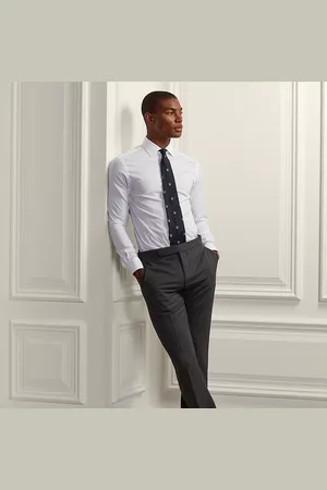 Ralph Lauren Gregory Hand-Tailored Wool Suit Trouser