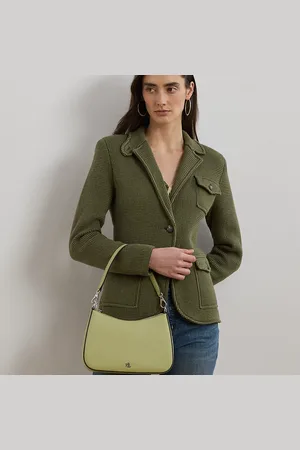 Ralph Lauren Crosshatch Leather Medium Danni Bag