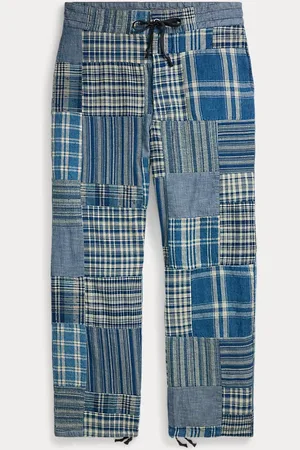 Ralph Lauren Indigo Patchwork Drawstring Trouser
