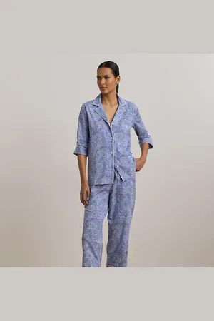 Ralph Lauren Paisley Cotton Jersey Capri Sleep Set