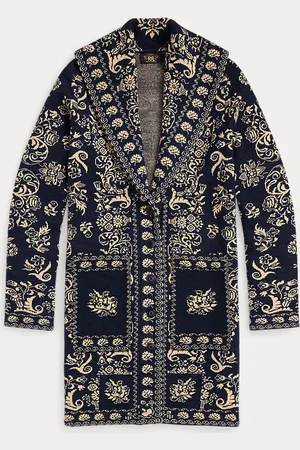 Ralph Lauren Wool-Cotton Jacquard Duster Cardigan