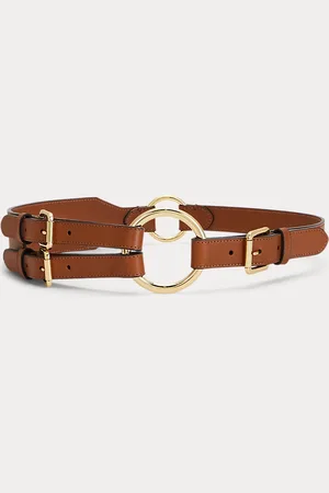 Ralph Lauren Tri-Strap O-Ring Leather Belt