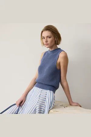 Ralph Lauren Silk Jersey Sleeveless Rollneck Jumper