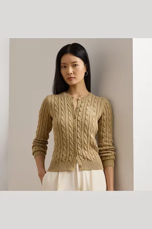 Ralph Lauren Cable-Knit Cotton Cardigan