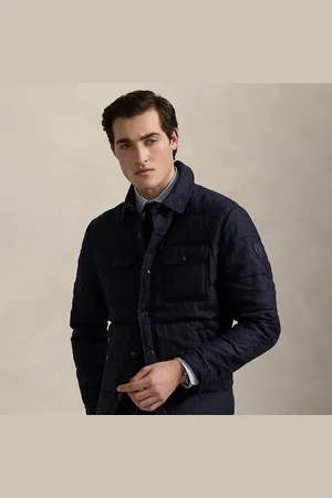 Ralph Lauren Quilted Linen Down Jacket