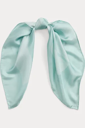 Ralph Lauren Logo-Print Silk Square Scarf