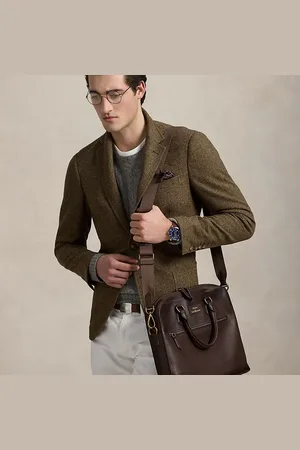 Ralph Lauren Pebbled Leather Commuter Bag