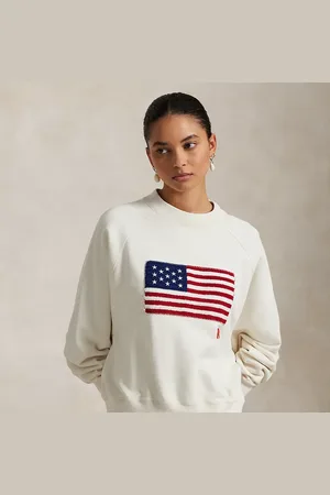 Ralph Lauren Logo Flag French Terry Crewneck