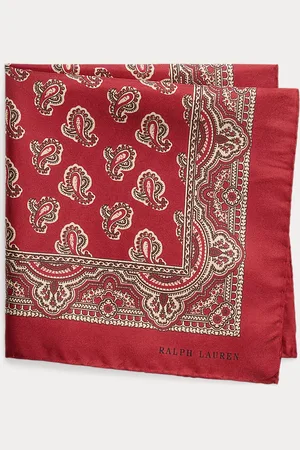 Ralph Lauren Pine-Print Silk Twill Pocket Square
