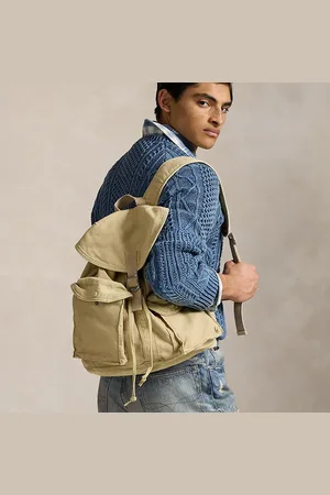 Ralph Lauren Flap-Top Canvas Backpack