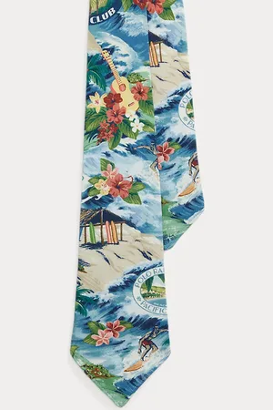 Ralph Lauren Vintage-Inspired Tropical-Print Tie