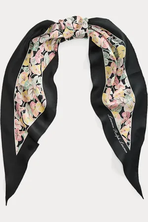 Ralph Lauren Floral Silk Diamond Scarf