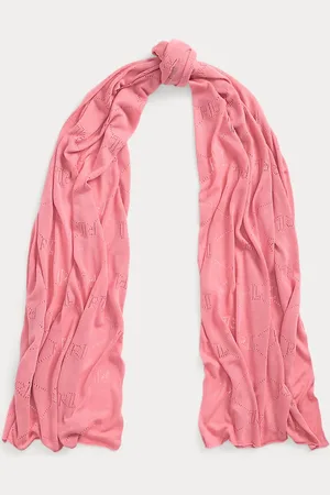 Ralph Lauren Pointelle Logo Wrap Scarf