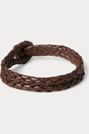 Ralph Lauren Hand-Braided Leather Bracelet