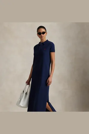 Ralph Lauren Cotton Mesh Polo Dress