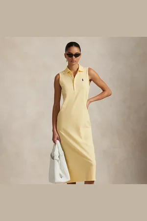 Ralph Lauren Stretch-Cotton Sleeveless Polo Dress