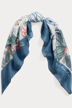 Ralph Lauren Landscape-Print Square Scarf