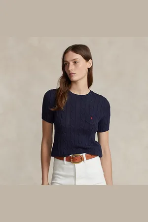 Ralph Lauren Cable-Knit Cotton Short-Sleeve Jumper