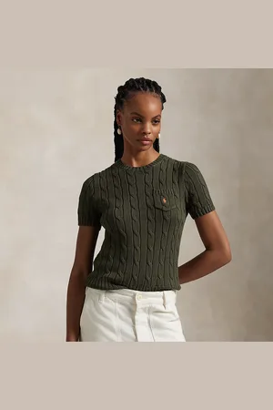 Ralph Lauren Cable-Knit Cotton Short-Sleeve Jumper
