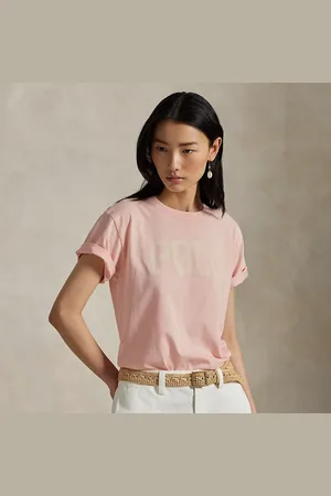Ralph Lauren Logo Cotton Jersey Crewneck Tee