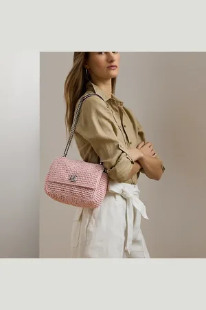 Ralph Lauren Mélange Woven Straw Medium Sophee Bag