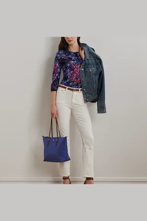 Ralph Lauren Nylon Medium Keaton Tote Bag