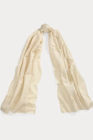 Ralph Lauren Metallic Logo Jacquard Wrap Scarf