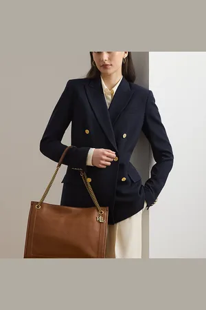 Ralph Lauren Pebbled Leather Large Bradley Tote Bag