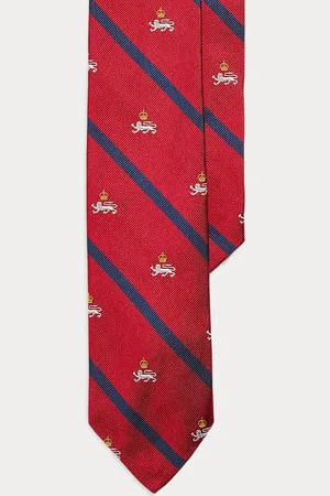 Ralph Lauren Striped Silk Repp Narrow Club Tie