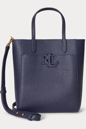 Ralph Lauren Pebbled Leather Small Cameryn Tote Bag
